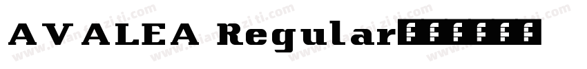 AVALEA Regular字体转换